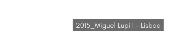 2015 Miguel Lupi I Lisboa